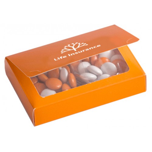 Full Colour Printed Bizcard Box with Choc Beans 50g